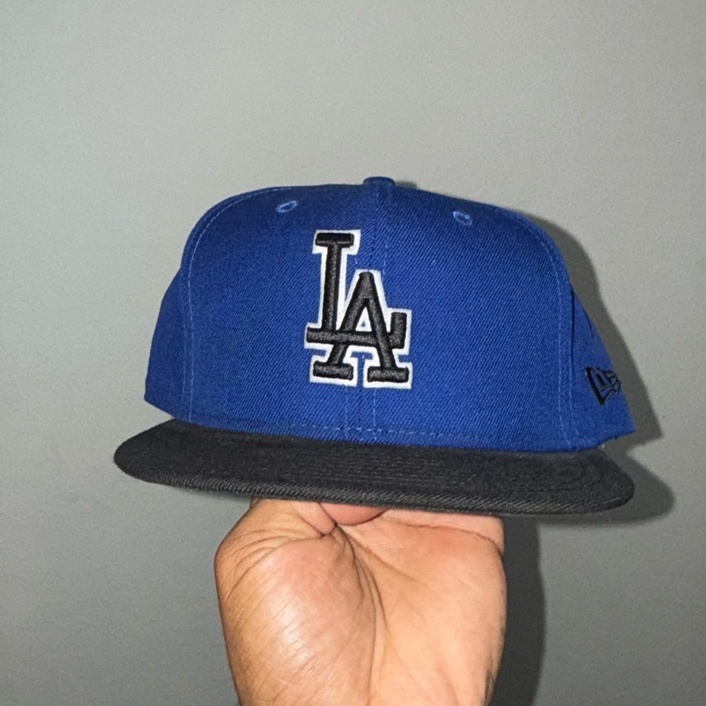 New Era Blue and Black Fitted Cap